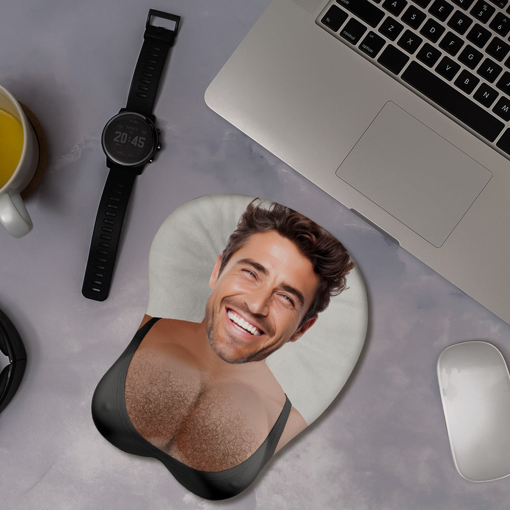 Custom Face - Fun Gifts For Couples, Wife, Girlfriend - Personalized Photo 3D Mouse Pad