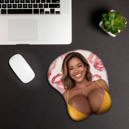 Custom Face - Fun Gifts For Couples, Wife, Girlfriend - Personalized Photo 3D Mouse Pad